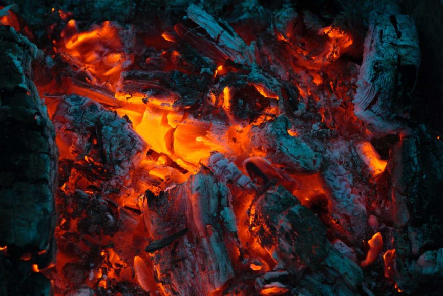 read hot coals